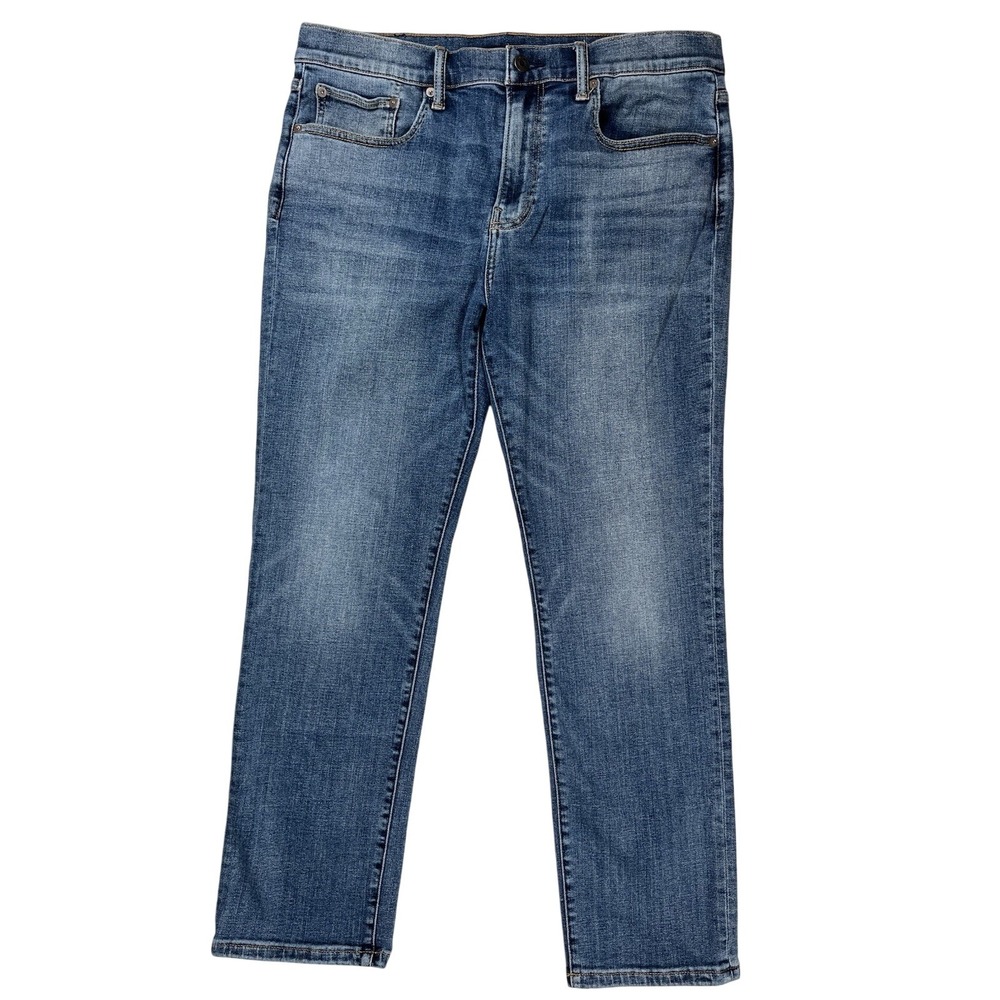 Lucky Brand Men's Blue Jeans 34x29 221 Original Straight Zip Fly‎ Casual Denim